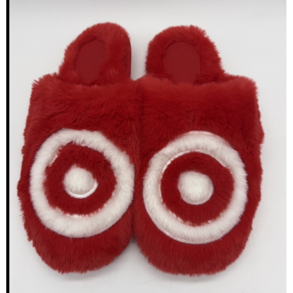 Wondershop Target Exclusive Red Holiday Slippers Large W 9/10 M 7/8 tIKTOK Core‎